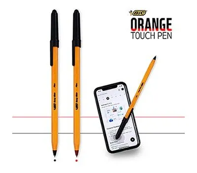 볼펜 홍보물 디자인부터 배송까지 원스톱 솔루션 3 BIC 빅 오렌지 터치펜