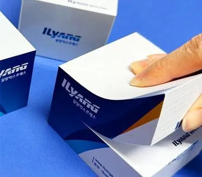 포스트잇 홍보물 디자인부터 배송까지 원스톱 솔루션 5 70x70x50 4측면 포스트잇 500매