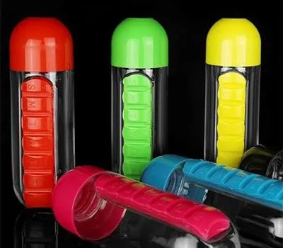 휴대용약통 판촉물 여성 고객 타겟 추천 3 일주일 건강 챙겨주는 알약텀블러 600ml