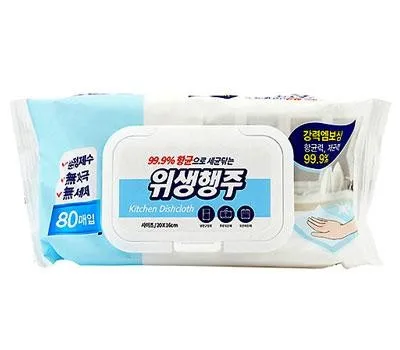 물티슈 홍보물 제작 초보자도 따라할 수 있는 가이드 3 항균으로 세균닦는 위생행주 80매