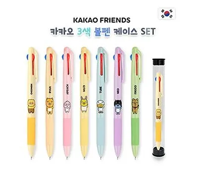 전남판촉물 실패하지 않는 5가지 방법 5 카카오프렌즈 3색 볼펜 케이스 세트