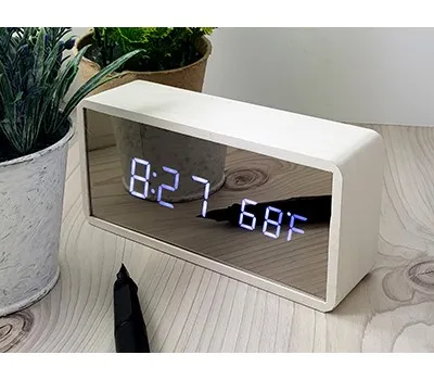 시계 판촉물 재질별 장단점 비교 4 매직미러 LED탁상시계