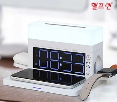 동두천판촉물 업체 선택 시 흔히 하는 실수 BEST 5 3 헬프맨 무드조명 시계고속무선충전기 15W